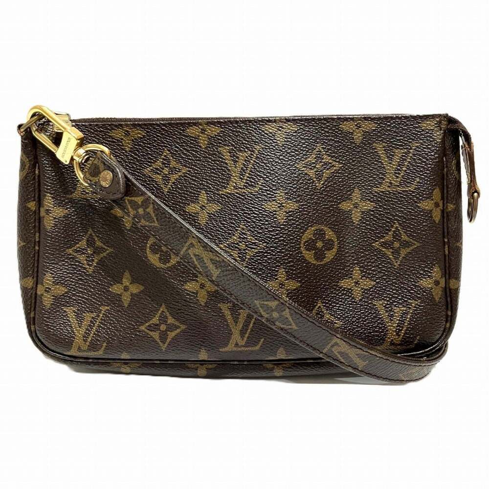LOUIS VUITTON Brown Monogram Pochette Shoulder Bag